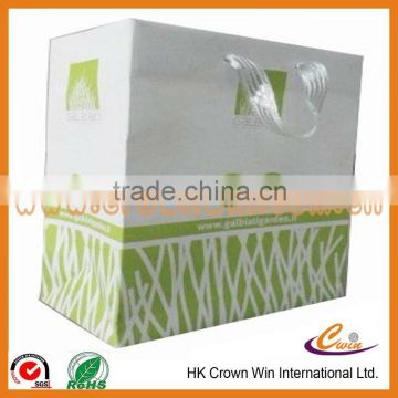 OEM Recycle Handmade Garment Packaging Paper Bag With Ribbon