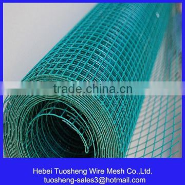 Green powder coated welded wire mesh,3/4 inch hole size