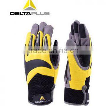 Fall-arrest polyamide/polyurethane with PVC dots on palm safety gloves