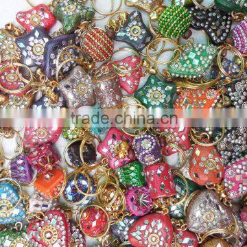 buy indian beaded lac keychains