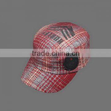 FASHION GERMAN MILITARY CAP WITH APPLIQUE PATCH