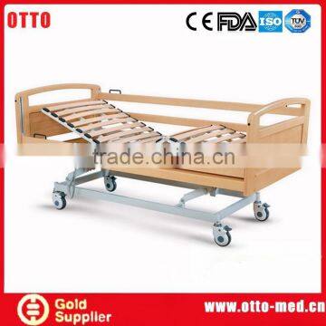 3 function electric home care wooden bed