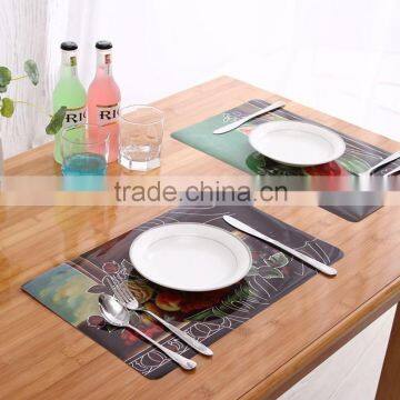 Eco-friendly Durable PP laser Cut Felt Placemats OEM design coaster placemat