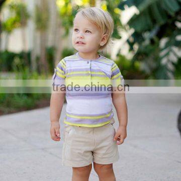 dave bella 2013 summer 100% cotton striped baby T-shirt for boybaby clothes DB147                        
                                                Quality Choice