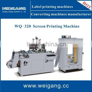 WQ-320 Automatic multicolor label silk screen printing machine / screen printer