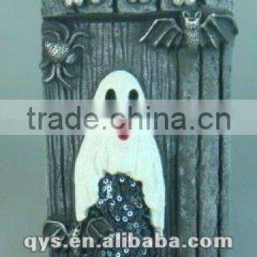 Halloween white ghost sculpture