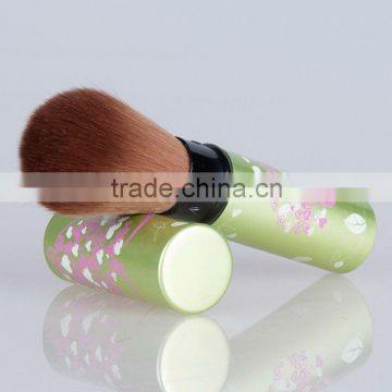 best nylon hair retractable foundation brush blue/green make up accessories