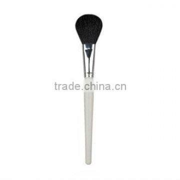 goat hair makeup powder brush,white wooden handle holder