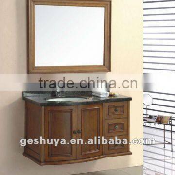 classical solid wood bathroom cabinets