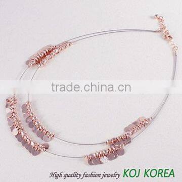 KN-166 rose gold fashion necklace wholesale