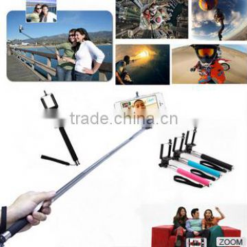 Wireless Mobile phone Monopod for self-photograph and video with strong telescopic tube