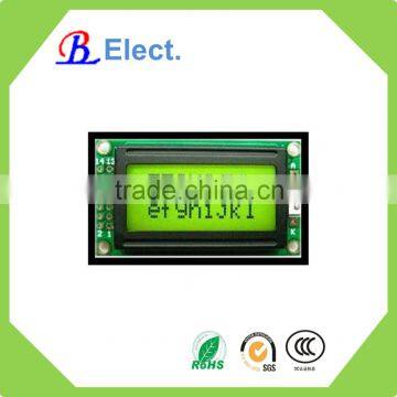 letter display lcd 8*2 character lcd module