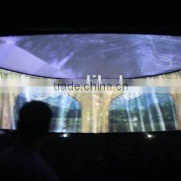 180 /360 Degree Curved Projection Screen/Curved Frame Screen for HD Cinema Simulator System