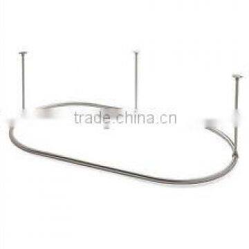 oval shower curtain rod