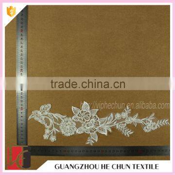 HC-2601-1 Hechun Hand Embroidery Designs Beaded Lace Applique Wholesale photo-4