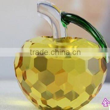 facet crystal apple for crystal souvenirs