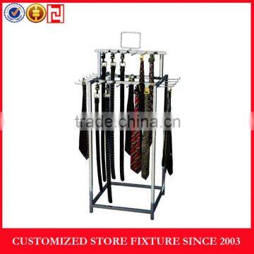 Men's belt display rack in metal material