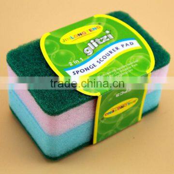 non scracth colorful sponge scourer