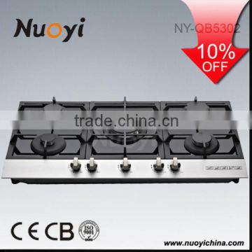 Home appliance kitchen equipment kitchen appliance 5 burner gas stove gas valve for industrial stove