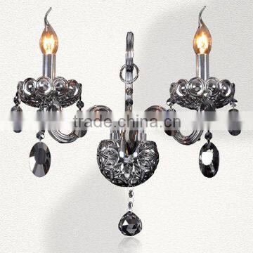 Antique Candle Holder Indoor Crystal Wall Lamps