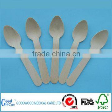 disposable wooden ice cream spoons