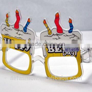 happy birthday style party glasses big size