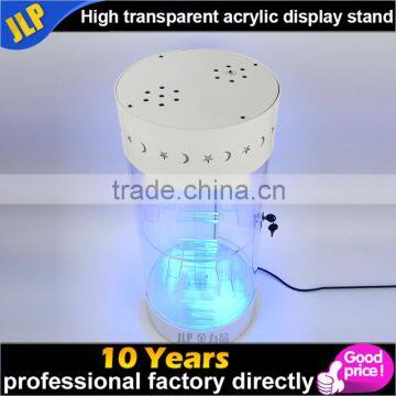 Clear acrylic led light stand with lock