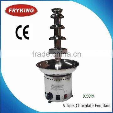 Factory Wholesale Price 7 Tiers Commercial Chocolate Fountain With Full Stainless Steel Body