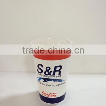 Custom Printed soda drink Paper Cup with cover, double&single PE Paper cups