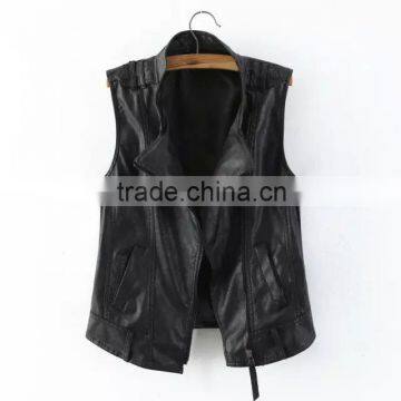 cheap china wholesale clothing stand collar zipped vest