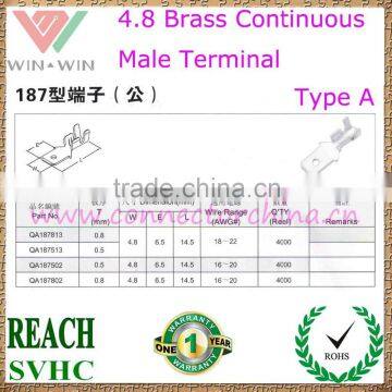 4.8 Brass Male Terminal Type A