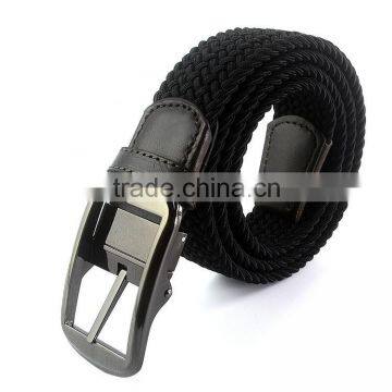 First Layer Leather High Quality Braided Elastic Golf Men's Belt photo-4