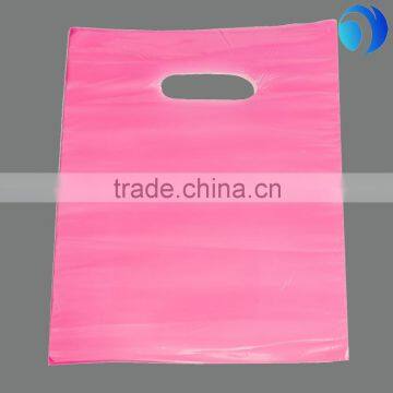 plastic flat bag red hand bag wholesales high quality