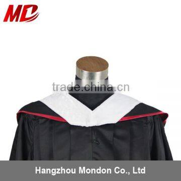 Economy Master Graduation Cap and Gown with Hood Matte Black