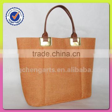 High quality elegant big tote style handbag with polyester bags manufacturers