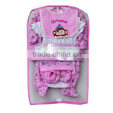 2016 Latest Newborn Baby Gift Set Plain Baby Rompers