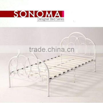 New Metal Twin Size Kid Bed Frame with Headboard and Footboard