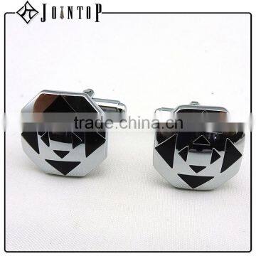 satisfying price custom logo chequered cufflink supplier