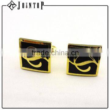 promotional crazy selling gold plate cufflink wholesale