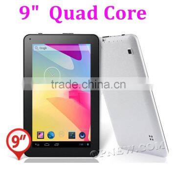 China oem cheap 9 inch actions atm7029 quad core 3g tablet PC Wifi Bluetooth HD Screen more colors available