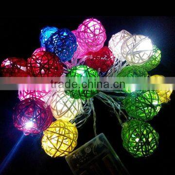 rattan ball christmas led light/Home decor/ball lights