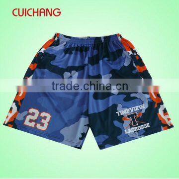 Custom best selling full sublimation fashion lacrosse short for men