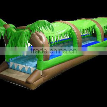 2013 hot green tropical Single Lane Slip,big pvc tunnel