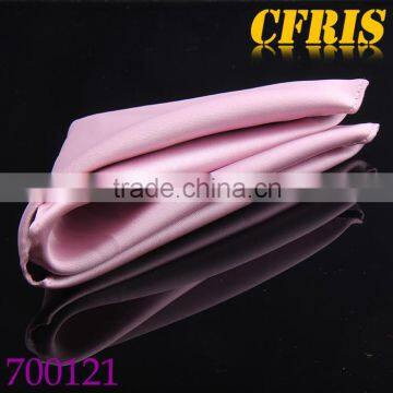 Pure Pink Color,25*25cm Polyester Pocket Square