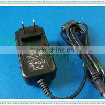 110 to 220v adapter 24W 12v 2a China adaptors passed UL GS CE KC