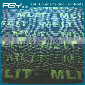 Invisible UV Fluorescent Security Certificate Printing photo-2