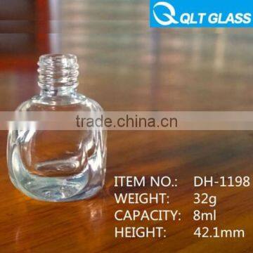 2015 wholesale 8ml glass nail polish bottle glass bottles