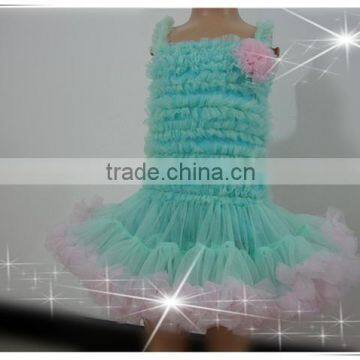 Children lovely chiffon pettiskirt set for girl