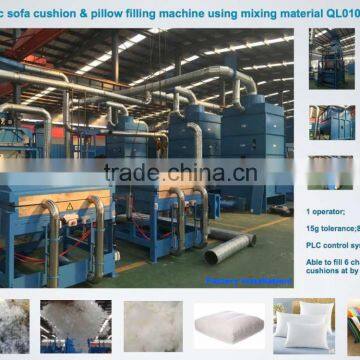 Automatic Bedding pillow/Sofa cushion filling machine with several mixed materials