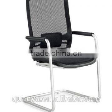 fashion design style office mesh chairs for sale with armrest Modern concise office chairs without wheels